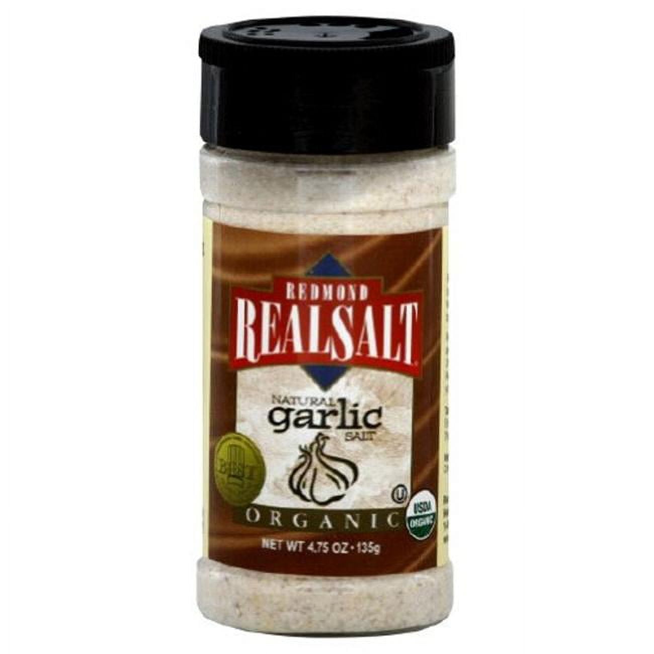 Real Salt® Organic Garlic Pepper Grinder (3.3 oz.)