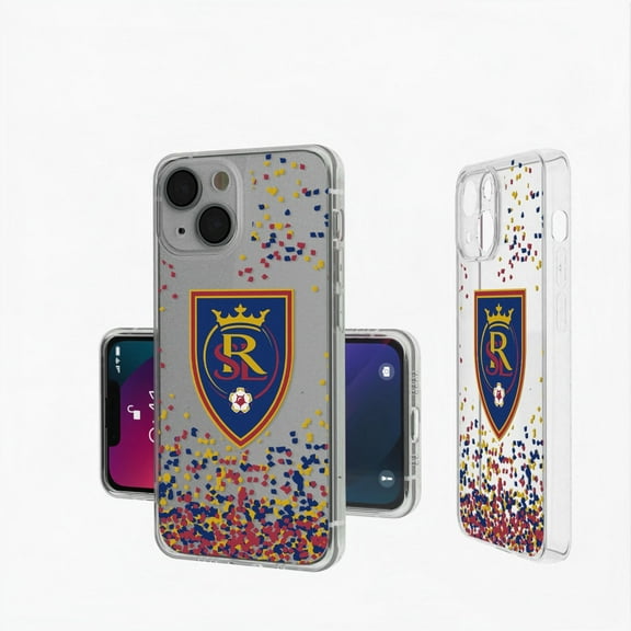 Real Salt Lake iPhone Confetti Design Clear Case