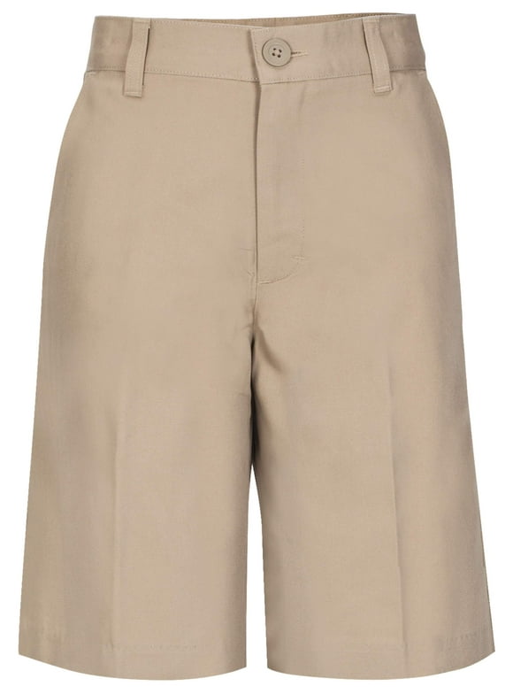 Real School Boys School Uniform Flat Front Shorts, Sizes 4-16