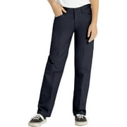 REAL SCHOOL UNIFORMS Girls Plus Flat Front Low Rise Pant School Uniform Approved (Big Girls)