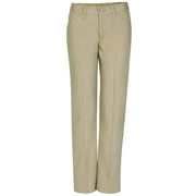 REAL SCHOOL UNIFORMS Girls Plus Flat Front Low Rise Pant School Uniform Approved (Big Girls)