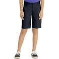 thumbnail image 1 of Real School Juniors' Flat Front Low Rise School Uniform Shorts, 1 of 5