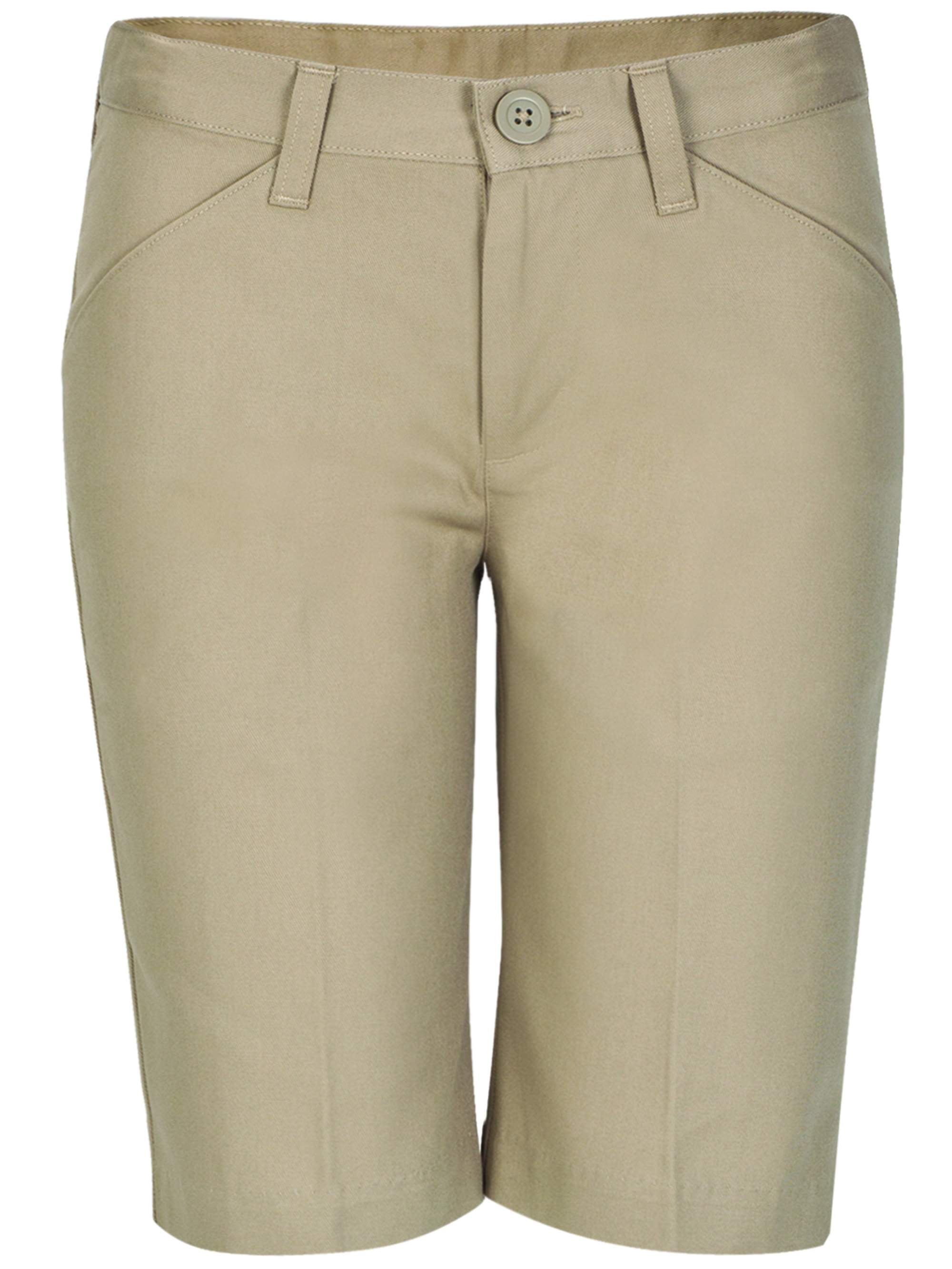 Real School Girls Junior Plus Size Low Rise Uniform Shorts Adjustable Waist Sizes 4 16 Walmart