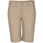 REAL SCHOOL UNIFORMS Real School Girls School Uniform Flat Front Low Rise Shorts, Sizes 4-16 & Plus