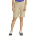 thumbnail image 1 of Real School Juniors' Flat Front Low Rise School Uniform Shorts, 1 of 5