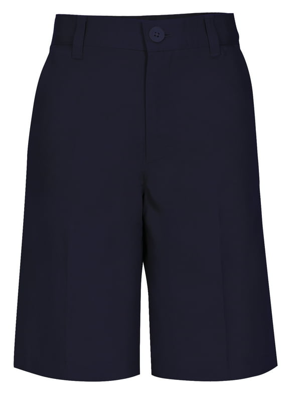 Real School Husky Boys School Uniform Flat Front Shorts, Sizes 8-20