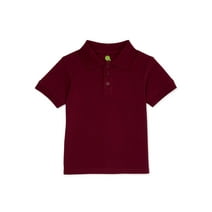 Real School Toddler Unisex School Uniform Short Sleeve Pique Polo Shirt