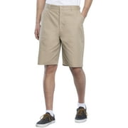 Real School Uniforms Adult Flat Front Shorts 62364, 30, Khaki