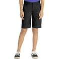 thumbnail image 1 of Real School Juniors' Flat Front Low Rise School Uniform Shorts, 1 of 5