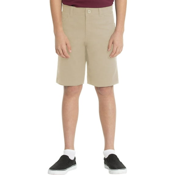Real School Uniforms Big Kid 5-Pocket Stretch City Shorts 62012AZ, 8, Khaki
