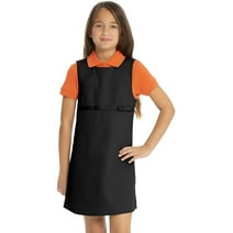 Real School Uniforms Big Kid Empire Waist with Ribbon Bow Jumper 64002, 4, Black