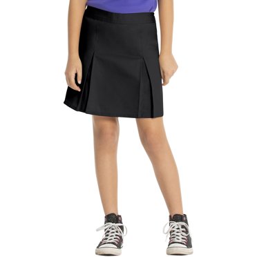 Iiniim Girl's School Uniform Pleated Tennis Athletic A-Line Mini Skort Skater Scooters Skirts Size 2 11 Black 4 5