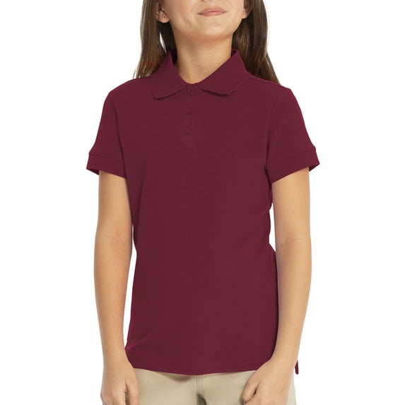 Real School Uniforms Big Kid Short Sleeve Fem-Fit Polo 68002