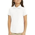 thumbnail image 1 of Real School Uniforms Big Kid Short Sleeve Fem-Fit Polo 68002, 1 of 6