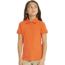 Real School Uniforms Toddler Short Sleeve Fem-Fit Polo 68000, 4T, Orange