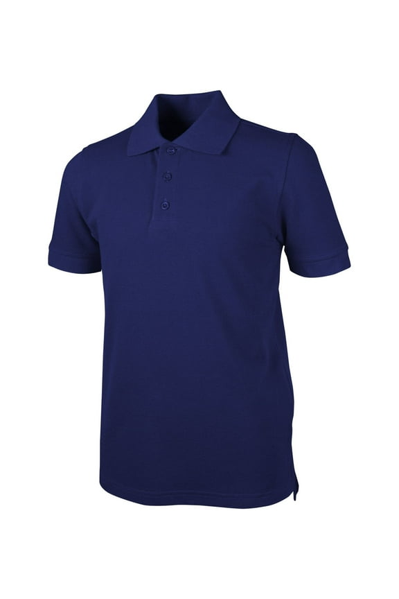 Real School Unisex School Uniform Short Sleeve Pique Polo Shirt, Sizes XS-XL