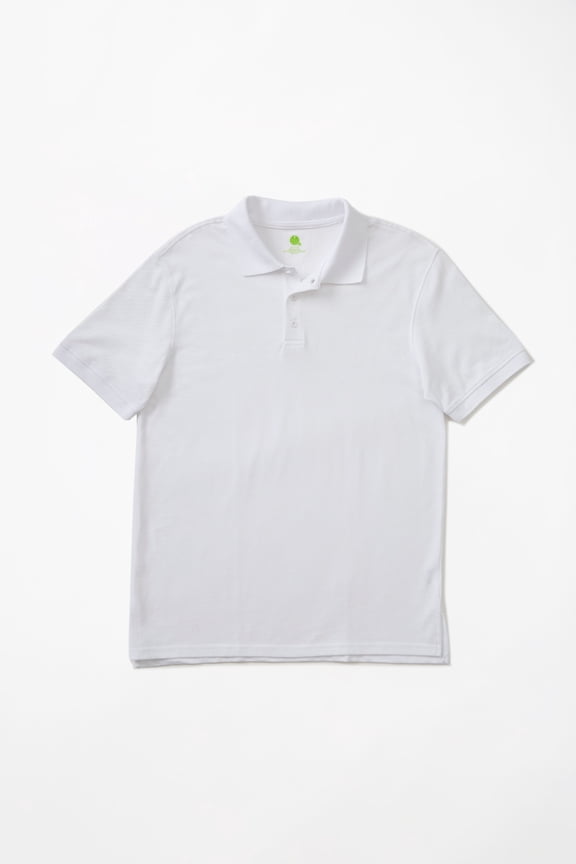 Real School Young Men's Short Sleeve Pique Polo Shirt