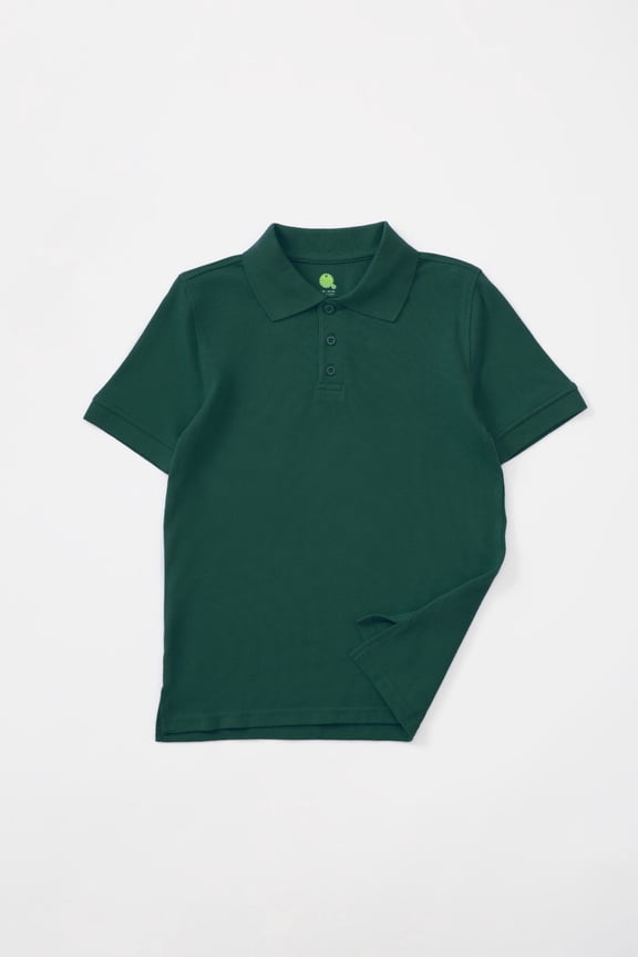 Real School Young Men's Short Sleeve Pique Polo Shirt