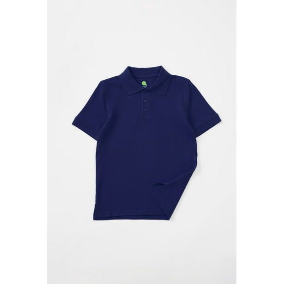 Real School Young Men's Short Sleeve Pique Polo Shirt