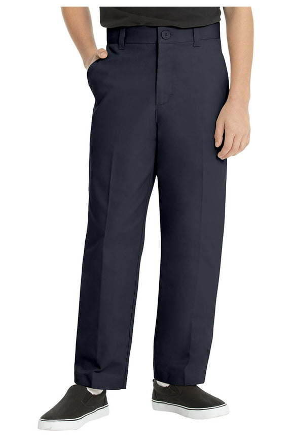 Real School Young Men's Uniform Flat Front Pant