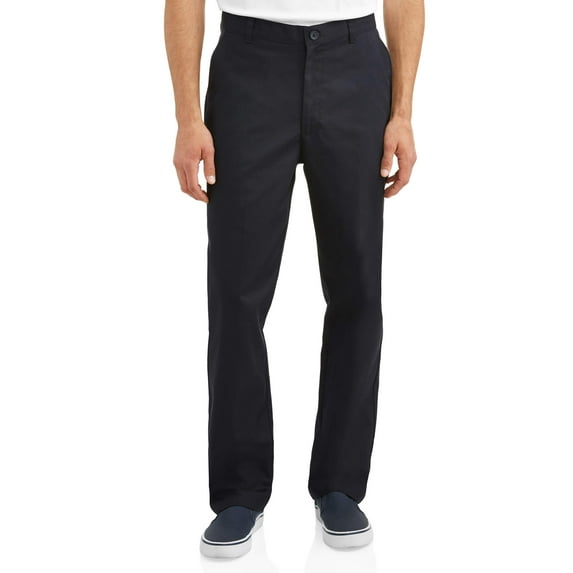 Real School Young Men's Uniform Flat Front Pant