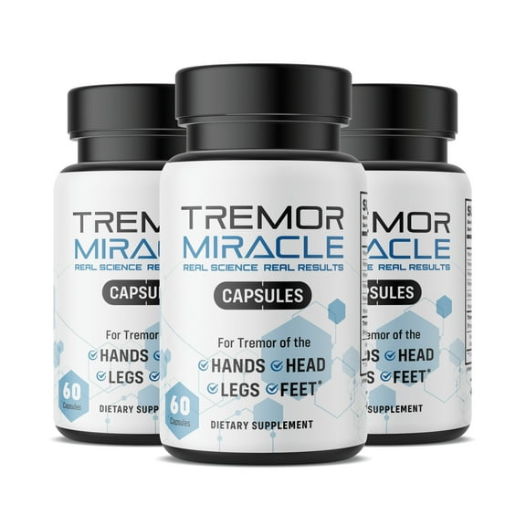 Real Science Nutrition Tremor Miracle CAPSULES - Essential Tremor Herbal Capsule Supplement for Hands, Legs, Feet, Head Tremors