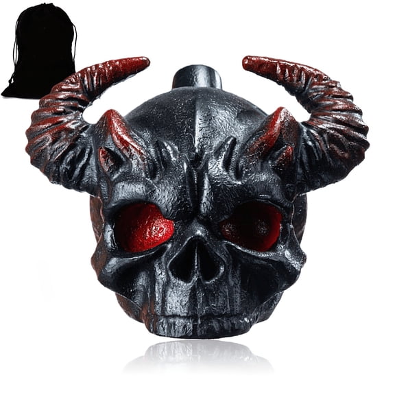 Real Screaming Aztec Death Whistle | Loudest Authentic Human Sounding Screams, 120+ Decibels for Halloween, Scary Gifts, Christmas, New Year - Brushed Resin, Modern Style, Perfect for Friends,