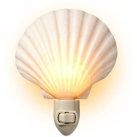 Real Sea Shell Beach Night Light Real, Natural, Perfect for Beach Home Decor