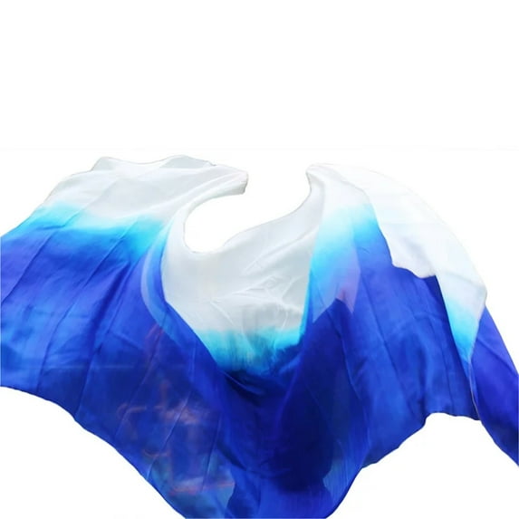 Real Silk Belly Dance Veil Bellydance Accessory Hand Scarf Shawls Belly Dancer Stage Performance Prop