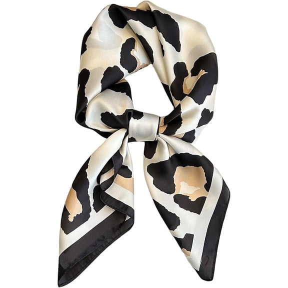 Real Silk Touch, Women's Square Scarf, Satin Headscarf, Fashionable Neck Scarf, Handbag Hair Scarf, Gift