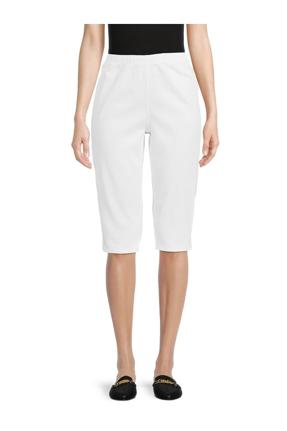 Real Size Women's 17" Stretch Pull On Capri