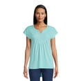 thumbnail image 1 of Real Size Women's Crochet Bib Tunic Top, Women's and Women's Plus XS-4X, 1 of 6