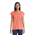 thumbnail image 1 of Real Size Women's Crochet Bib Tunic Top, Women's and Women's Plus XS-4X, 1 of 6