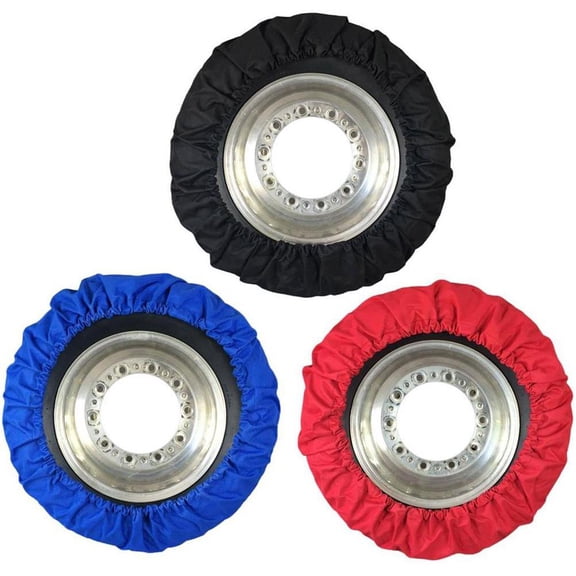 Real Skin Modified Tire Cover, 4 Piece, Blue
