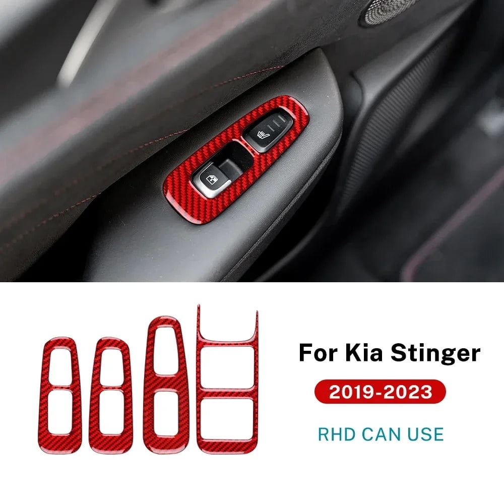 Real Soft Carbon Fiber For 2019 2020 2021 2022 2023 KIA Stinger Car ...