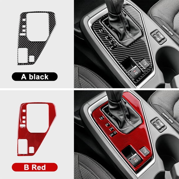 Real Soft Carbon Fiber For Subaru Crosstrek 2024 2025 2026 For Impreza Central Control Cup Gear Shift Panel RHD LHD Trim Sticker.