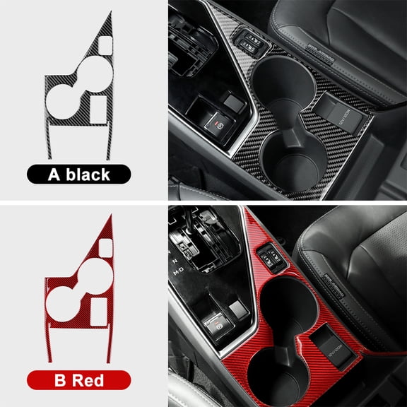 Real Soft Carbon Fiber For Subaru Crosstrek 2024 2025 2026 For Impreza Central Control Cup Gear Shift Panel RHD LHD Trim Sticker.