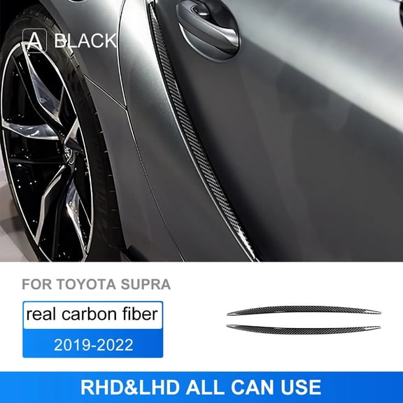 Real Soft Carbon Fiber For Toyota Supra GR A90 A91 MK5 2019 2020 2021 2022 Car Door Vent Sticker Trim Accessories.