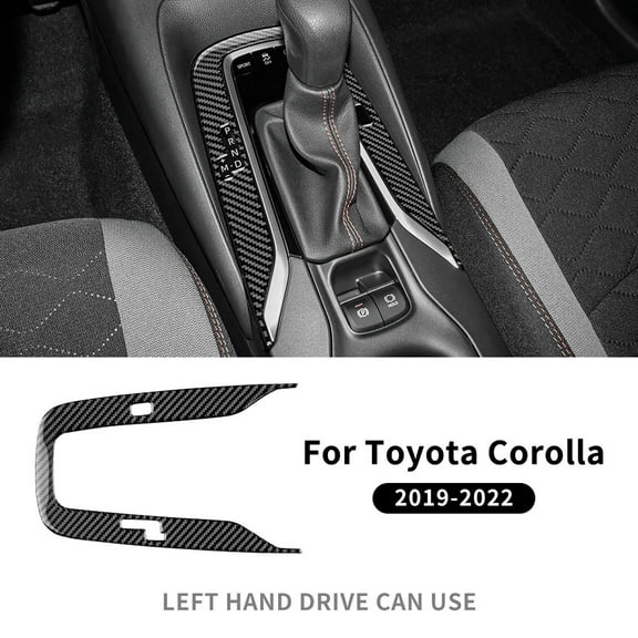 Real Soft Carbon Fiber RHD LHD Sticker For Toyota Corolla 2019 2020 2021 2022 2023 2024 Center Console Gear Shift Accessories.