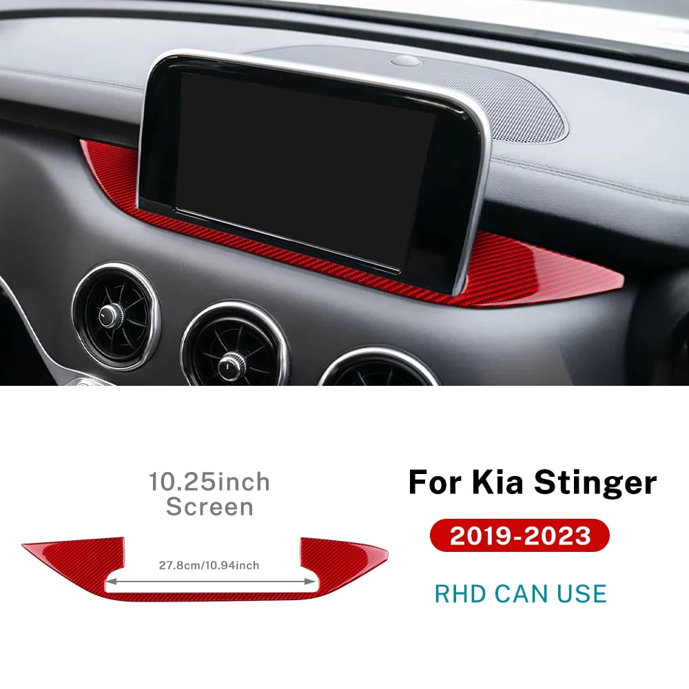 Rhd Sticker Real Soft Carbon Fiber Sticker For Kia Stinger 2019 2020 2021 2022 2023 ...