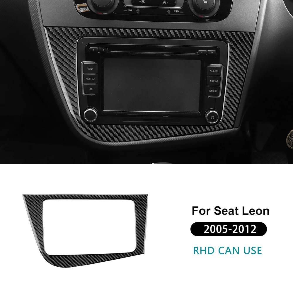 Rhd Sticker Real Soft Carbon Fiber Sticker For SEAT Leon 2005 2006 2007 2008 2009 ...