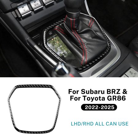 Real Soft Carbon Fiber Sticker For Subaru BRZ Toyota GR86 2021 2022 2023 2024 2025 LHD RHD Car Automatic Gear Frame Accessories.