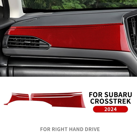 Real Soft Carbon Fiber Sticker For Subaru Crosstrek Impreza 2024 2025 WRX 2022-2025 RHD LHD Car Dashboard Panel Interior Trim.