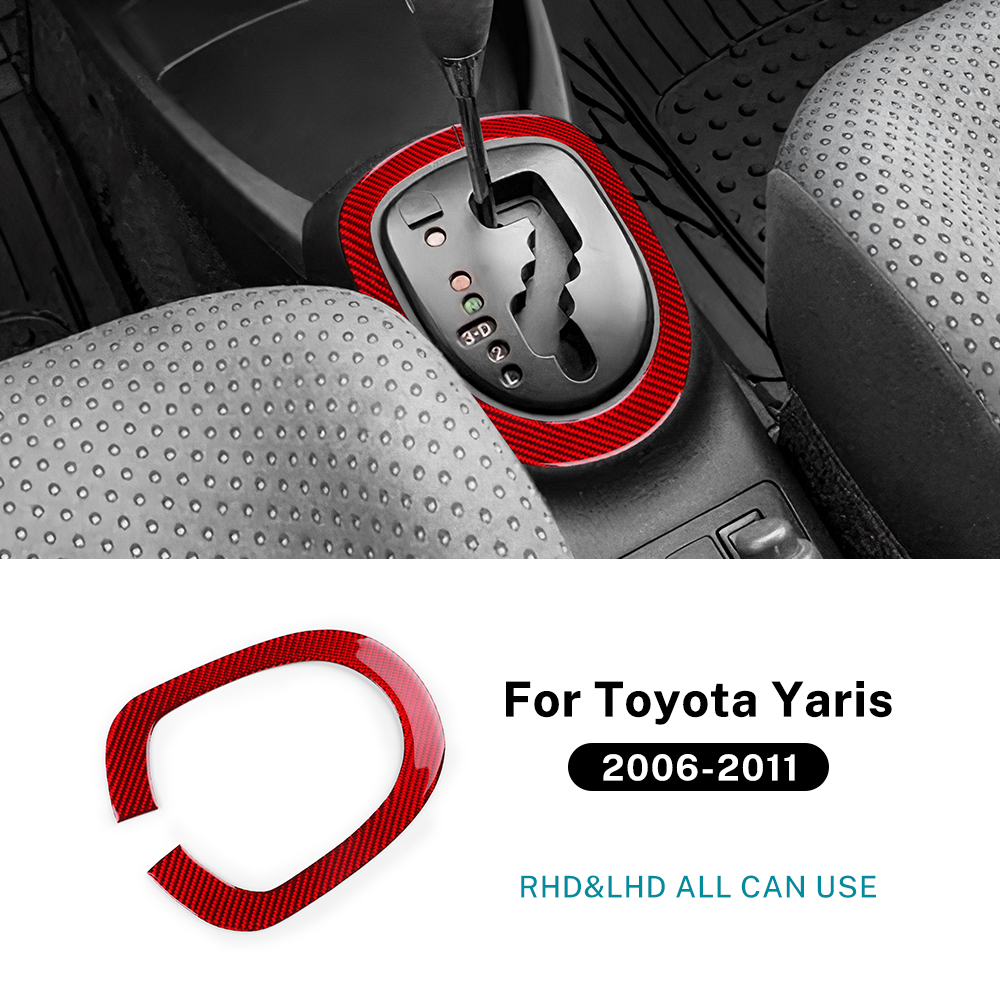 Rhd Sticker Real Soft Carbon Fiber Sticker For Toyota Yaris 2006 2007 2008 2009 ...