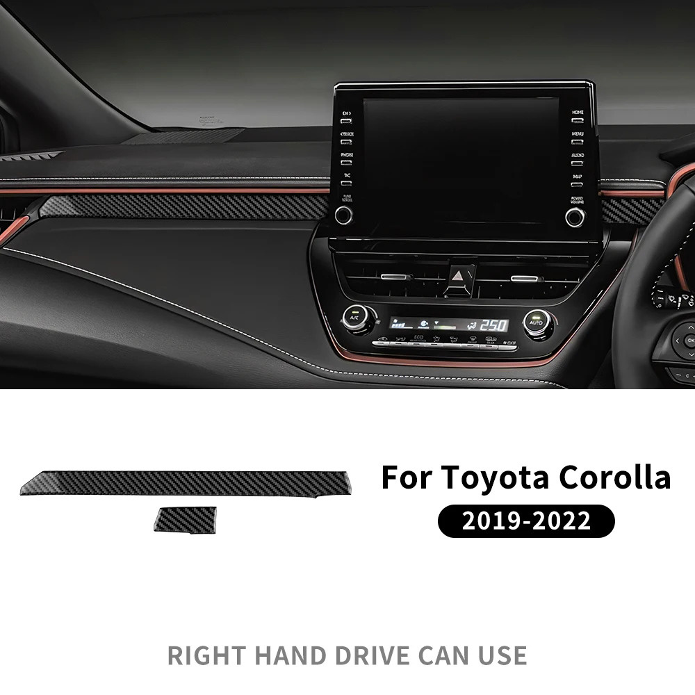 Rhd Sticker Real Soft Carbon Fiber Sticker RHD LHD For Toyota Corolla 2019 2020 ...
