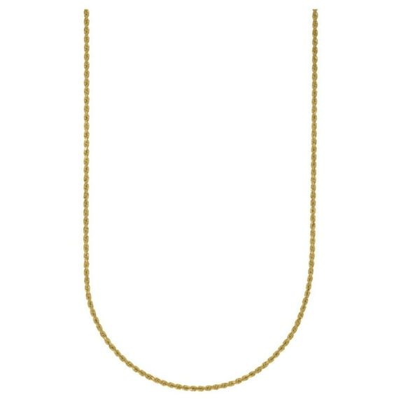 Real Solid 10k Yellow Gold Solid Rope Chain 2mm 18" Necklace Jewelry Female Unisex