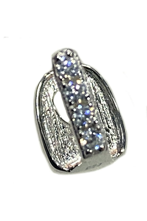 Real Solid 925 Sterling Silver Gap Grillz Top Or Bottom Teeth Iced One Single Tooth Bling Grills