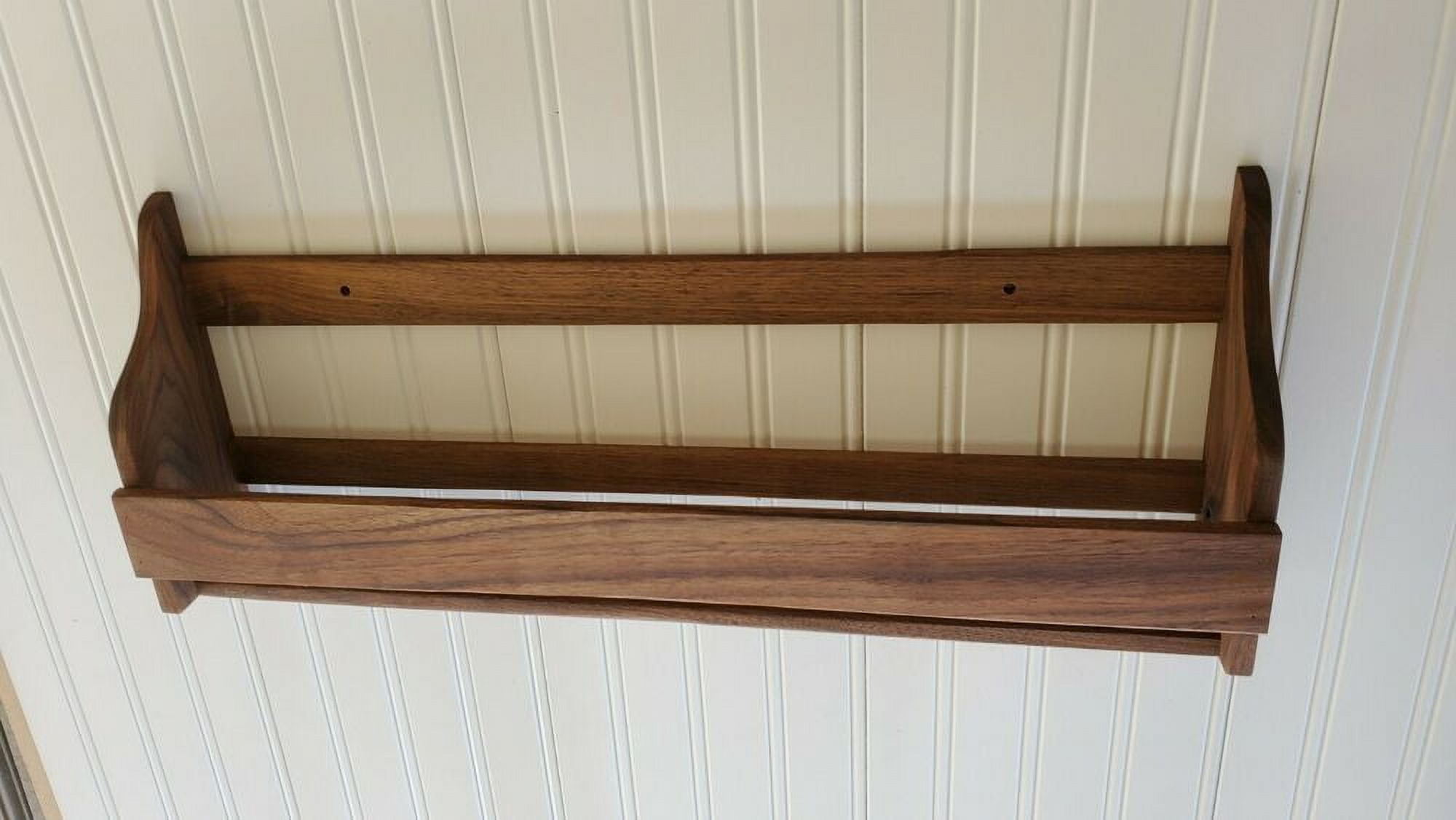 Real Solid Wood Walnut RV Spice Rack Hand Rubbed Oil Finish WITH