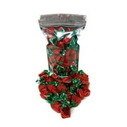 Real Strawberry Filled  Flavored Bon Bons - 1 lb (16 oz)  - Individually Wrapped - American Vintage Hard Candy