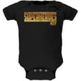thumbnail image 1 of Real Superheroes are born in May Soft Baby One Piece Black 9-12 M, 1 of 1
